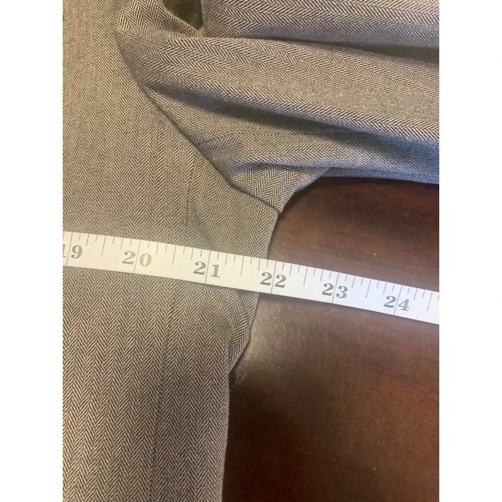 Banana Republic 42L Brown Chevron Herringbone Blazer Sport Coat Jacket